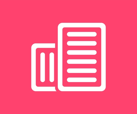 Document icon. Vector illustration in flat style.のイラスト素材