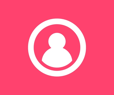 Avatar profile icon. Vector illustration in flat style.