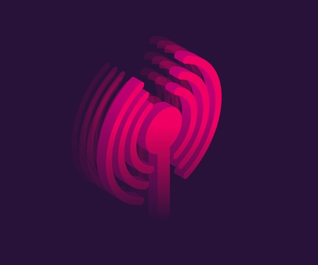 network isometric icon. Vector 3D illustrationのイラスト素材