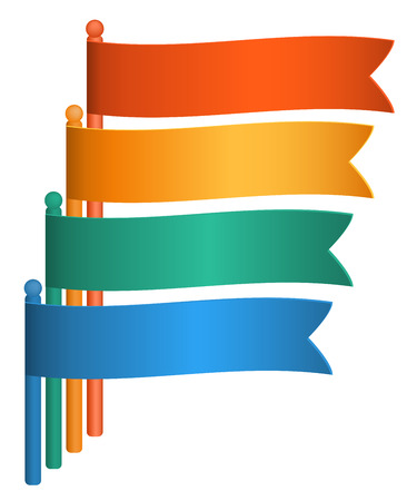 Business steps to success charts and graphs options banner. Vector illustration eps 10.のイラスト素材