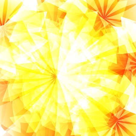 Autumn holiday background with yellow ray orange glow sun light burst. Hot with space for your message. Vtctor image Template for design presentation, brochure layout title page,poster partyのイラスト素材