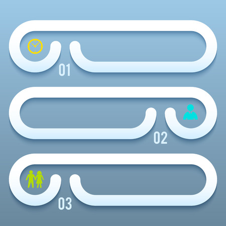 Design social presentation template. Vector illustration for infographics, number banners, cover page background, clock work psychologist, loop business report or plan .のイラスト素材