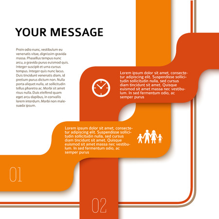 Modern style infographics design elements. Vector illustration can be used for workflow diagram, web design, number options bannerのイラスト素材