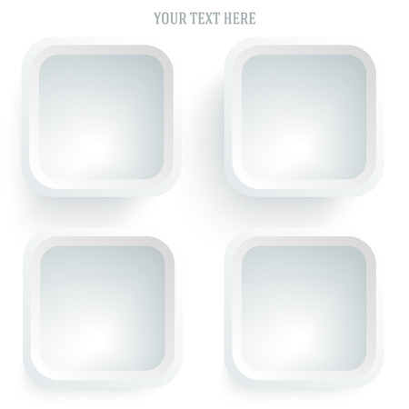 Rounded squares and space place for your text on blue background. のイラスト素材