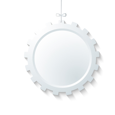 Technology abstract design element on white background. のイラスト素材