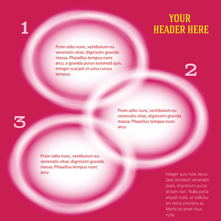 Modern Design Circle template, can be used for infographics, numbered bannersのイラスト素材