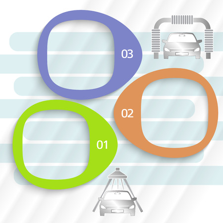 Car service background business presentation template with gears formのイラスト素材