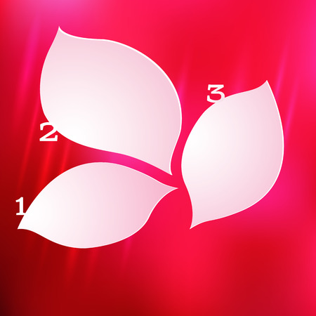 Floral Design style infographics template backgroundのイラスト素材