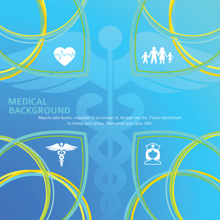 Blue medical background abstractのイラスト素材