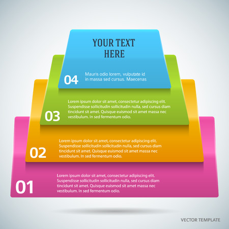 Modern Design style infographics template on steps up to success background のイラスト素材
