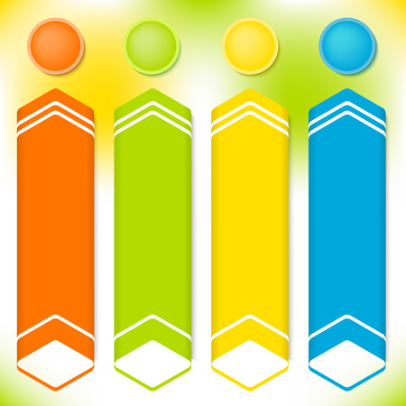 Modern infographics options banner.のイラスト素材