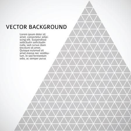 Modern geometrical grey background of bright glowing perspective with triangle. Gorgeous graphic image template. Abstract vector Illustration eps 10 for your business brochureのイラスト素材