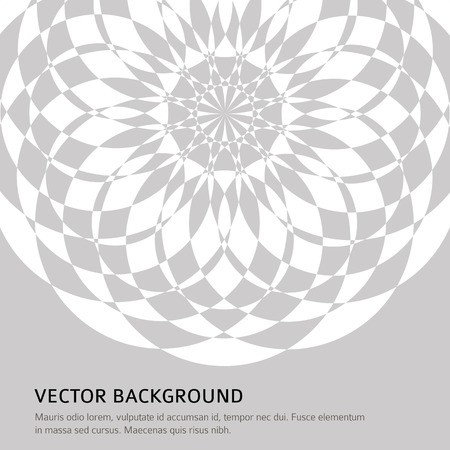 Modern Design geometric style template on blur gray circle background with space place for your text. Vector illustration EPS 10 for title page newsletter for new products or sales, electronic themeのイラスト素材