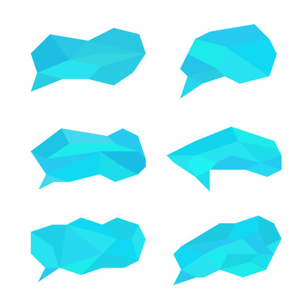 Infographic design with set clouds communication bubbles isolated on the white background. Vector abstract illustration Eps 10.のイラスト素材