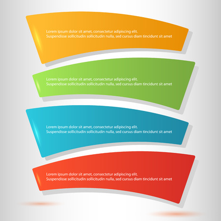 Vector tab template for business artworks can use for info-graphic, loop business report or plan, modern education template, business brochure, workflow layout, web design.のイラスト素材