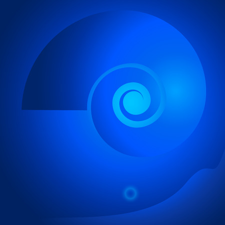 Abstract spiral background with bokeh lights/ Can be used for design banners, brochure Nautilus/ sea shellのイラスト素材