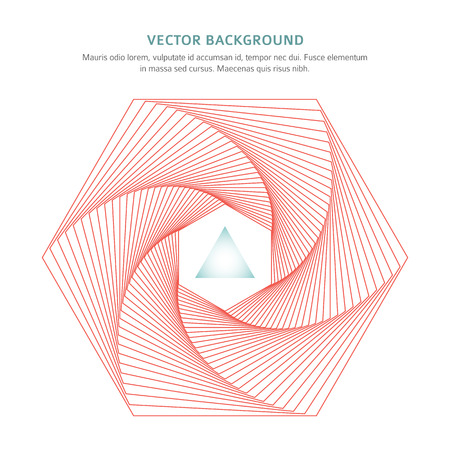 Futuristic background with hexagon and triangle with space for your message.のイラスト素材