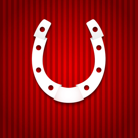 Horseshoe icon. Design elements business presentation template - symbol success.   のイラスト素材