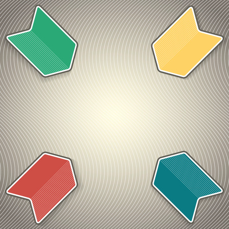 Colorful abstract arrow background & presentation template/ arrow logo / infographics magazine cover / graphic website layout / business process map のイラスト素材