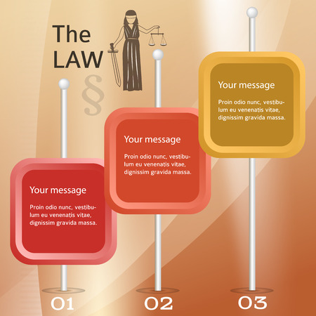 Modern design style infographic for Legal & law firm.  . Can be used for business presentation or brochure template the justice office, notary company, business card lawyerのイラスト素材