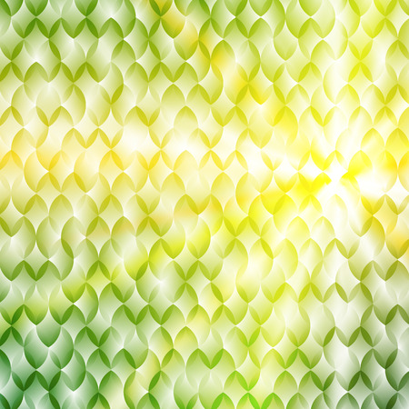 Green abstract glowing light background. Graphic pattern for design website or flyer, presentation template, brochure layout page, magazine, advertising booklet for team spring health lifestyleのイラスト素材