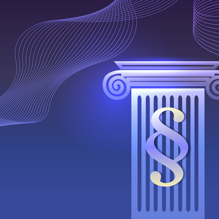 Design elements Modern style background for Legal & law firm. Glowing blur light with sign legal law. Vector illustration. Can be used for cover page brochure lawyer office, notary companyのイラスト素材