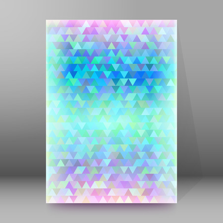 Abstract geometric background with triangle. Design elements Vector illustration EPS 10 for booklet layout page, leaflet template, vertical bannerのイラスト素材