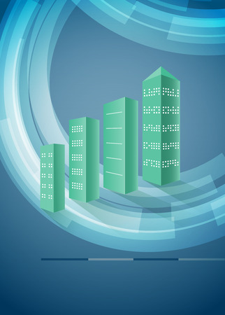 Design business presentation template. Vector illustration for technology infographics, number banners, charts and graphs or powerpoint background, graphs and tables. EPS 10のイラスト素材
