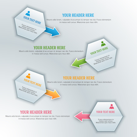 Design business presentation template. Vector illustration for technology infographics, number banners, charts and graphsのイラスト素材