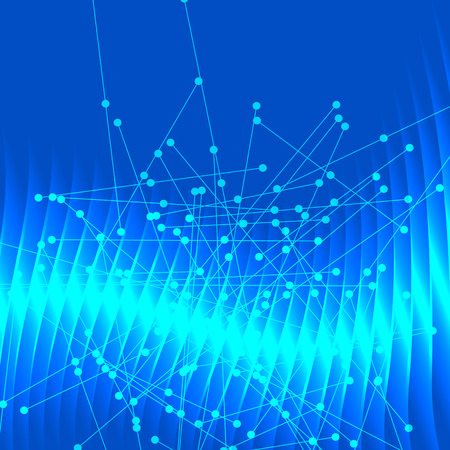 Abstract polygonal image, which consist crystalline form with edge lines & vertex point. Geometric background Molecule structure of DNA and vertebrate fins glow. Vector illustration EPS 10 for designのイラスト素材