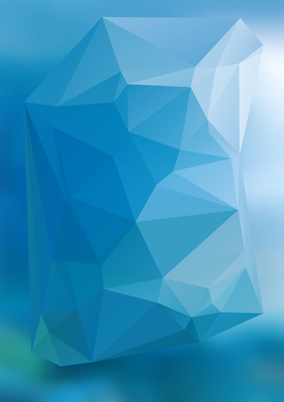 Geometric blue gradient background of bright perspective with lighting glowing triangle 3d.のイラスト素材