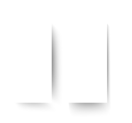 Set of realistic paper with shadows.のイラスト素材