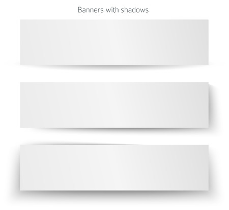 Set of blank horizontal paper.のイラスト素材