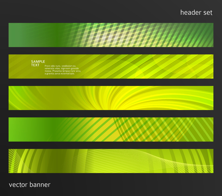 Set Design elements business presentation template. Vector illustration horizontal web banners background, backdrop abstract blurry from for web buttons template, web site page presentationのイラスト素材