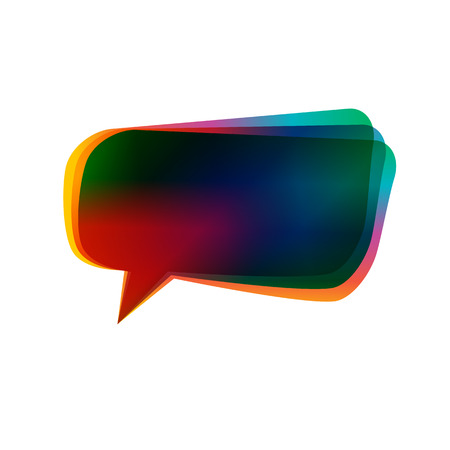 Design element with dark color, glow light gradient of communication bubbles, isolated on white background. Vector abstract illustration of Eps 10. Theme night party, Halloween, fitness invitationのイラスト素材