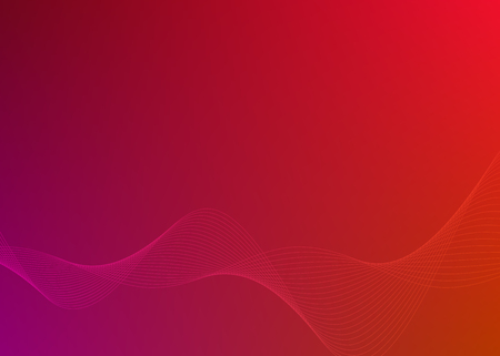 Blur red gradient background of fantasy multiple colored with Wave of many lines created using the Blend Tool & space place for your text. Creative art wallpaper. Abstract vector Illustration eps 10のイラスト素材