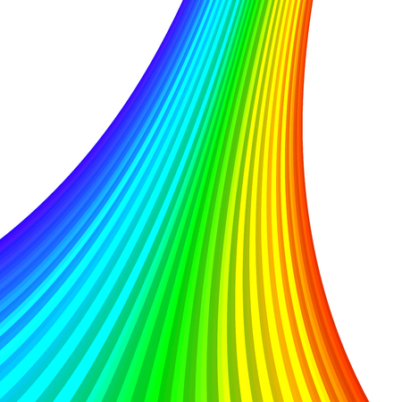 Design element rainbow gradient stripes transition of different thickness. lines for background banner. Abstract Vector illustration 10 for easy editing, template brochure, layout leaflet, newslettersのイラスト素材