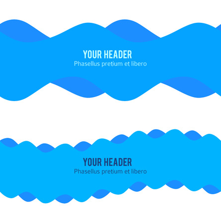 Freshness natural theme, Fresh Water background blue. Set elements design seamless wave. Abstract wavy for overlaying background of page under title front label spa products. Vector illustration eps10のイラスト素材