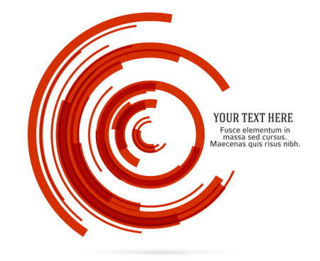 Design elements. Ring circle elegant frame border. Abstract Circular logo element on white background isolated. Creative art. Vector illustration EPS 10 digital for promotion new productのイラスト素材