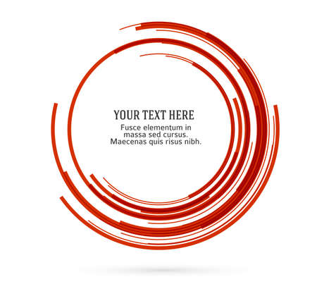 Design elements. Ring circle elegant frame border. Abstract Circular  element on white background isolated. Creative art. Vector illustration EPS 10 digital for promotion new productのイラスト素材