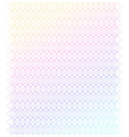 Soft rainbow color. Linear background. Design elements. Poligonal lines. Guilloche. The protective layer for banknotes, diplomas and certificates template. Vector illustration EPS 10のイラスト素材