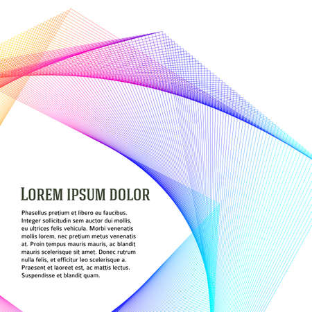 Soft rainbow color. Linear background. Design elements. Poligonal lines. Guilloche. The protective layer for banknotes, diplomas and certificates template. Vector lines created using Blend Toolのイラスト素材