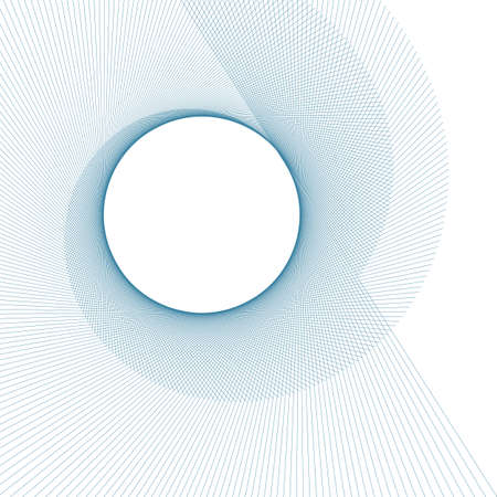 Abstract spiral blue design element on white background of twist linesのイラスト素材