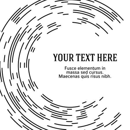 Design elements symbol Editable icon Halftone dot streak pattern on white background. Vector illustration  frame with color random dots. Round border Icon using halftone line dots textureのイラスト素材