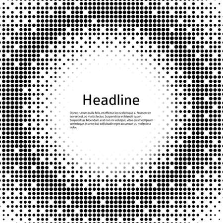 Design elements symbol Editable icon Halftone dot pattern on white background. Vector illustration eps 10 frame Round border Icon using halftone dots texture for template brochureのイラスト素材