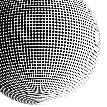 3D decorative balls with chess dot spheres isolated on white. Vector illustration . Design elements for your advertising flyer, presentation template, brochure layout, book coverのイラスト素材