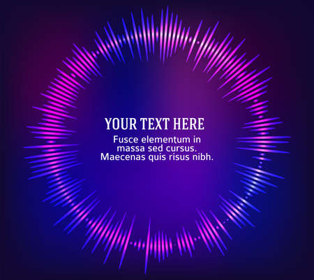 Music equalizer - Sound waves abstract - background for different joyful events. Vector illustration  can be used presentation template, brochure layout page, cover magazine moskupのイラスト素材