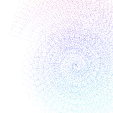 Abstract spiral rainbow design element on white background of twist lines. Vector Illustration eps 10 Golden ratio traditional proportions vector icon Fibonacci spiralのイラスト素材