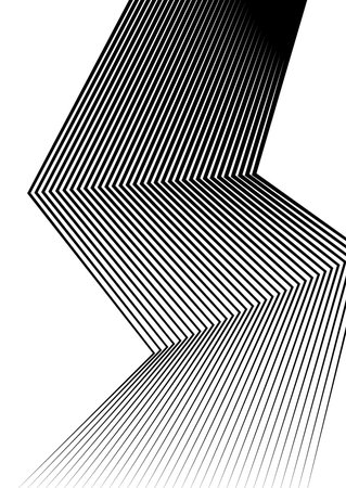Modern geometric background with black lines element. Graphic image template pattern. Abstract vector Illustration eps 10 for your business brochure, banner design, advertise bookletのイラスト素材