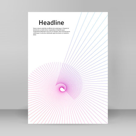 Business templates for multipurpose presentation. Easy editable vector EPS 10 layout. design brochure A4 format advertising, Northern Lights neon effect on purple background event party flyerのイラスト素材